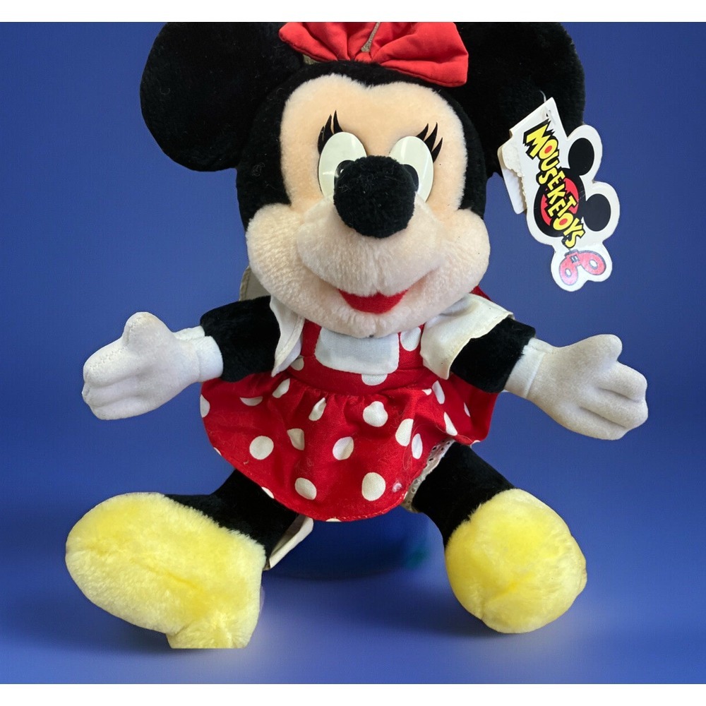 Vintage Disney‎ Mouseketoys Minnie Mouse Plush Doll 8"
